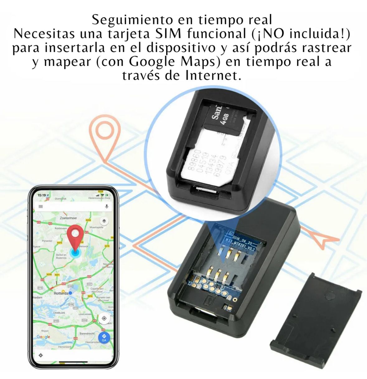Mini Gps Magnetico Portátil